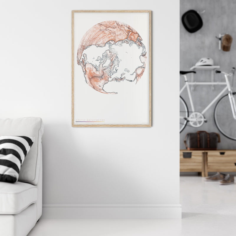 THE WORLD AS BATHYMETRY Mapographics Print Material