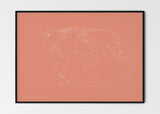 THE WORLD AS SOVEREIGN BORDERS Mapographics Print Material Borders_LARGE5 / Small title / 100x70 cm (39.37x27.56")
