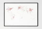 THE WORLD AS POWER STATIONS Mapographics Print Material Power_Plants_LARGE7 / Small title / 100x70 cm (39.37x27.56")
