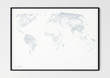 THE WORLD AS RIVERS Gelato Print Material Rivers_LARGE4 / Small title / 100x70 cm (39.37x27.56")