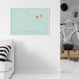 THE WORLD AS POPULATION DENSITY Mapographics Print Material