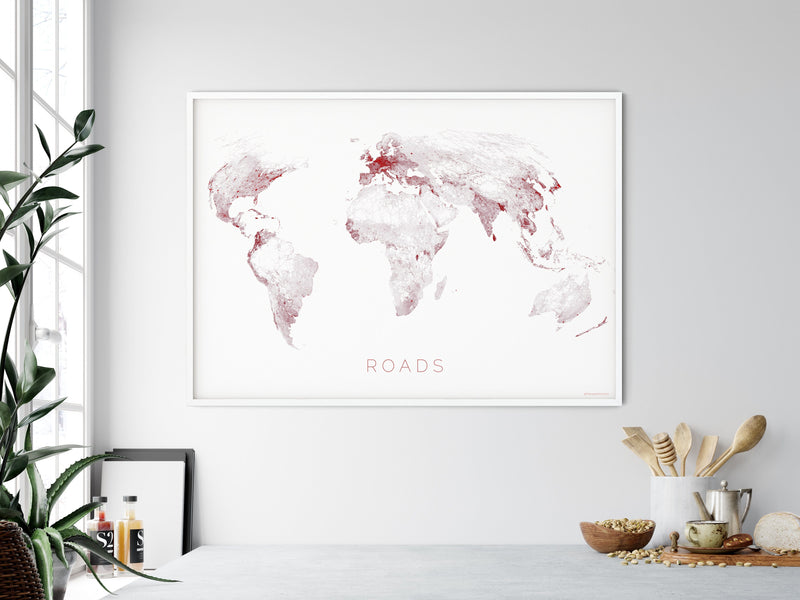 THE WORLD AS ROADS Mapographics Print Material