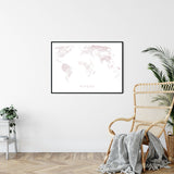 THE WORLD AS RIVERS Gelato Print Material