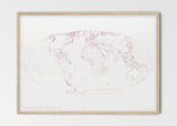 THE WORLD AS SOVEREIGN BORDERS Mapographics Print Material Borders_LARGE2 / Small title / 100x70 cm (39.37x27.56")