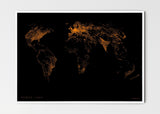 THE WORLD AS POWER LINES Mapographics Print Material Powerlines_LARGE3 / Small title / 100x70 cm (39.37x27.56")