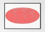 THE WORLD AS ENGANGERED SPECIES MAPOGRAPHICS Print Material Red_listed_species_LARGE4 / Small title / 100x70 cm (39.37x27.56")