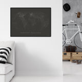 THE WORLD AS AIRPORT LOCATION Mapographics Print Material