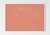 THE WORLD AS SOVEREIGN BORDERS Mapographics Print Material Borders_LARGE5 / Large title / 100x70 cm (39.37x27.56")