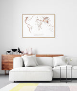 THE WORLD AS VALLEYS AND HILLS Mapographics Print Material