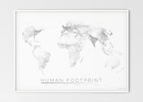 THE WORLD AS HUMAN FOOTPRINT Mapographics Print Material HUMAN_FOOTPRINT_LARGE5 / Large title / 100x70 cm (39.37x27.56")