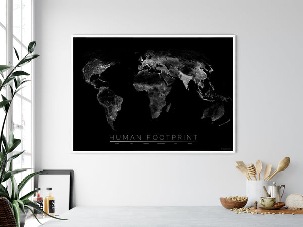 THE WORLD AS HUMAN FOOTPRINT Mapographics Print Material