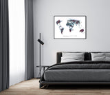 THE WORLD AS THE STATUS OF BIODIVERSITY Mapographics Print Material