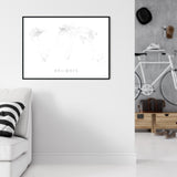 THE WORLD AS RAILWAYS Mapographics Print Material